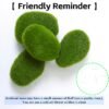 LJY 12 Pcs Artificial Moss Rocks (6 Sizes) Fake Rocks, Moss Balls, Faux Moss - Perfect for Flower Arrangements, Gardens, DIY Crafts, and Aquarium Plants Decorate