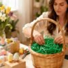 LJY 0.7LB Multicolored Raffia Paper Shreds & Strands Shredded Crinkle Confetti for DIY Gift Wrapping & Basket Filling