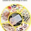 LJY 12 Pieces Rectangular Empty Mini Clear Plastic Organizer Storage Box Containers with Hinged Lids (5.3 x 3.1 x 1.2 inch, Transparent)