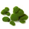 LJY 12 Pcs Artificial Moss Rocks (6 Sizes) Fake Rocks, Moss Balls, Faux Moss - Perfect for Flower Arrangements, Gardens, DIY Crafts, and Aquarium Plants Decorate