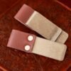 LJY 3-Pack Retro Style Traveler Notebook Leather Pen Holder Loop Stainless Steel Clip (Brown)