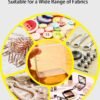 LJY 23 Pieces Square Mini Clear Plastic Storage Containers Box Case with Lids for Small Items and Other Craft Projects (2.9 x 2.9 x 1 inch, Transparent)