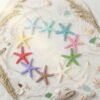LJY 40 Pieces 2.3 Inches Resin Pencil Finger Starfish with Rope for Christmas Tree Hanging Ornaments Beach Theme Wedding Home Decor & DIY Craft Project, 10 Colors