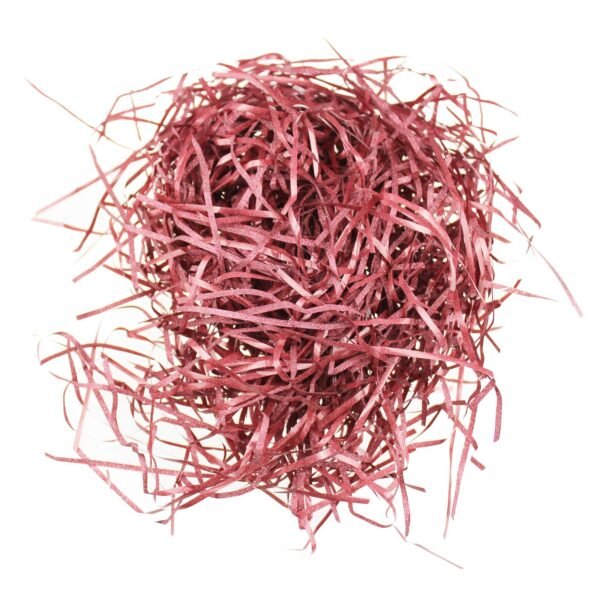 LJY Glitter Raffia Paper Shreds, 100g Crinkle Cut Filler for Gift Wrapping, Basket Filling, Wedding Decorations, Party Supplies, and DIY Crafts Shredded Confetti Strands (Glitter Wine Red)