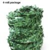 LJY 32.8 Yards Artificial Ivy Garland Foliage Green Leaves Fake Vine for Wedding Party Ceremony DIY Headbands