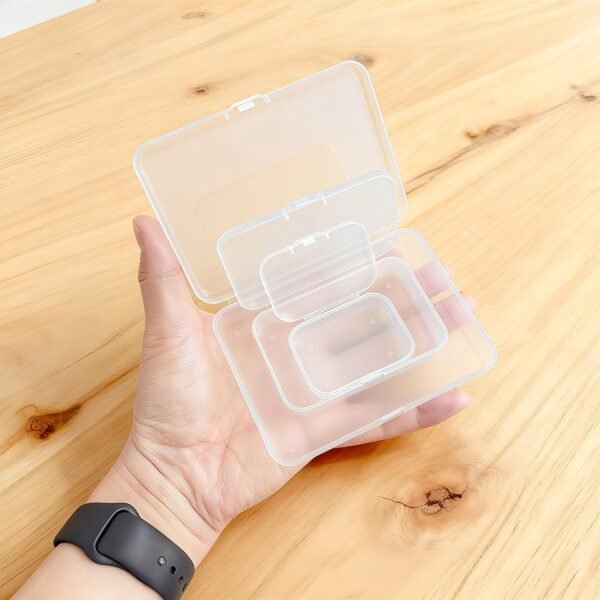 LJY 28-Piece Plastic Storage Containers with Lids (3 Assorted Sizes), Rectangular Organizer Box Set Frosted White Storage Boxes for Office Desk & Personal Items, Matte Privacy Finish, White