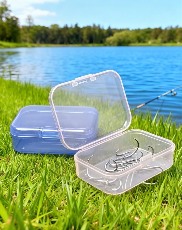LJY 30-Pack Small Plastic Storage Boxes, 2.6×1.8×0.8 in, Organizer Containers with Lids, 15 Pink + 15 Blue for Beads, Jewelry, Crafts, Small Parts Collection