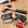 LJY 20-Piece Metal Hinge Tin Box Containers - For Gift Wrapping. Dental Floss Stick - Toothpick Holder and a Sliding-Cover Dental Floss Pick Storage Box (Silvery, 20 Pcs 3.7"x2.4"x0.9")