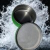 LJY 28 Pack 1 oz Waterproof Green Aluminum Tins with Lids - Empty Refillable Round Metal Containers for Wax Melts, Lip Balm, Cosmetics, DIY Crafts & Storage Refillable Does Not Rust