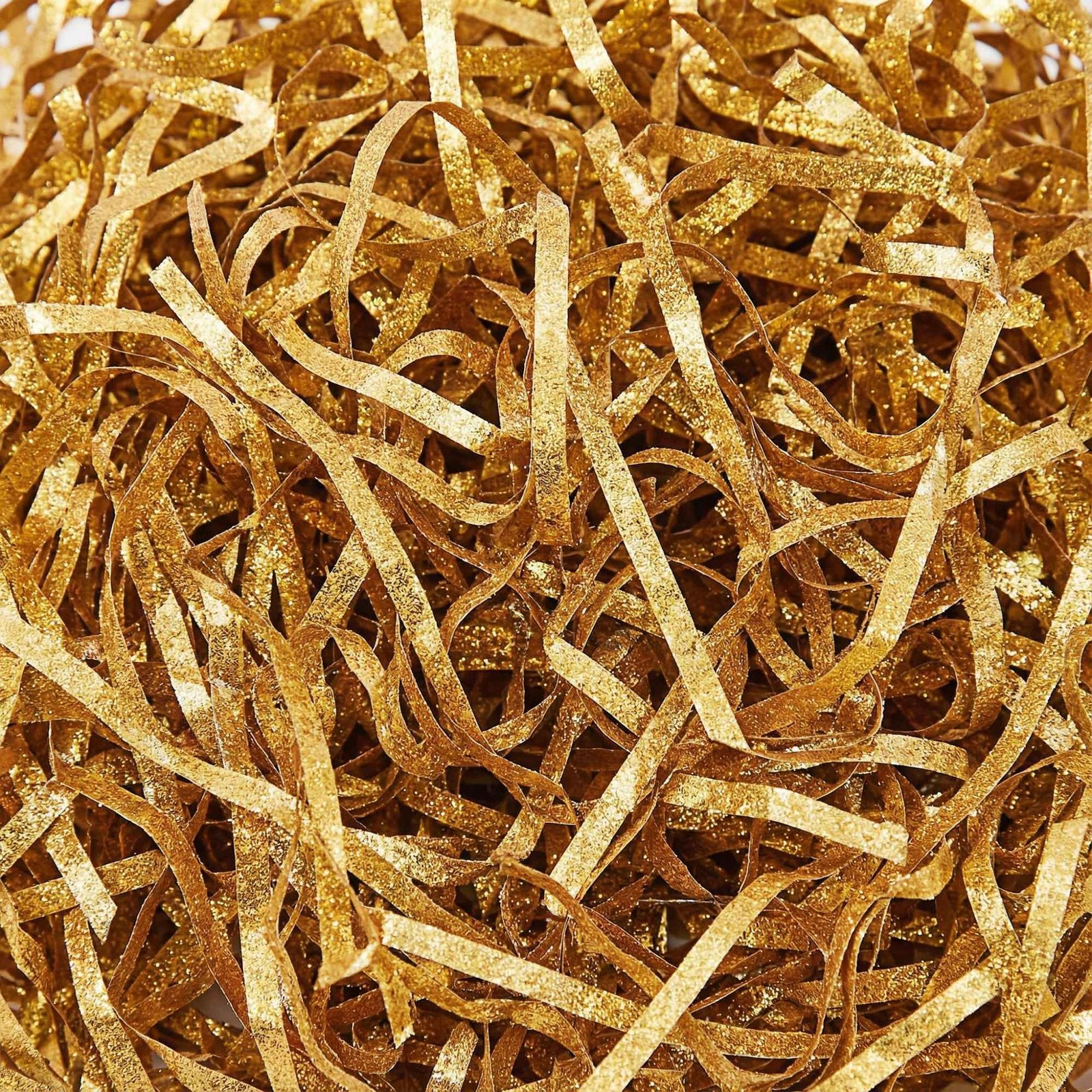 Gold Raffia Paper Shreds for Gift Baskets, Product Boxes, and Party Favors