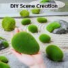 LJY 12 Pcs Artificial Moss Rocks (6 Sizes) Fake Rocks, Moss Balls, Faux Moss - Perfect for Flower Arrangements, Gardens, DIY Crafts, and Aquarium Plants Decorate